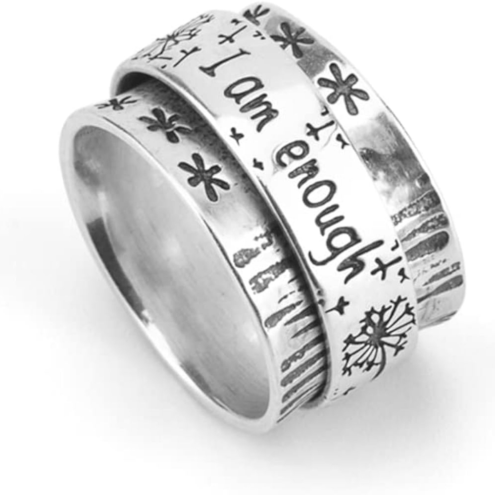 Flower anxiety ring